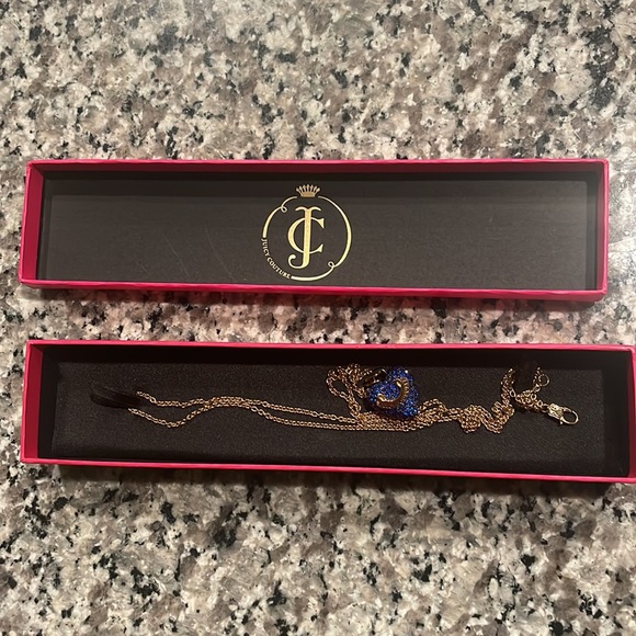 Juicy couture blue and gold necklace. - Picture 2 of 4